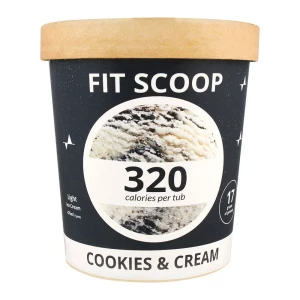 Fit Scoop Cookies & Cream Light Ice Cream, 475ml