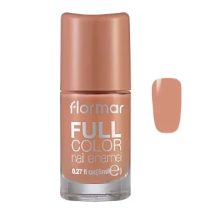 Flormar Full Color Nail Enamel, FC45 Peach Sparkler, 8ml