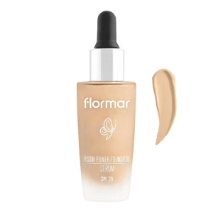 Flormar Fusion Power Foundation Serum, SPF 20, SF030, Light Beige