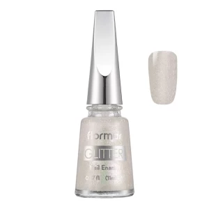 Flormar Glitter Nail Enamel, 11ml, GL26 Snow Globe