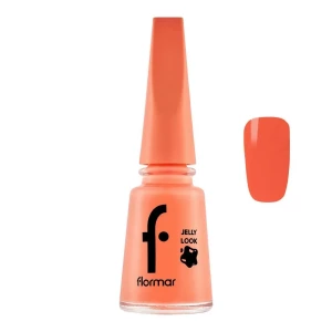 Flormar Jelly Look Nail Enamel, 11ml, JL03 Coral Red