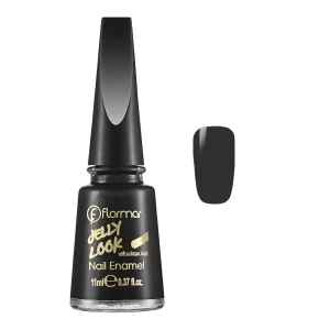 Flormar Jelly Look Nail Enamel, JL28, Patent Black Leather, 11ml