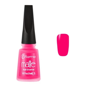 Flormar Matte Nail Enamel, M09 Bright Pink, 11ml