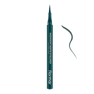 Flormar Midnight Matte Eye Liner, 04 Green