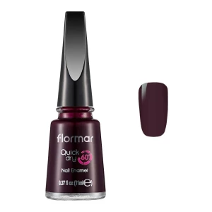 Flormar Quick Dry 60 Nail Enamel, BlackStar Red, 11ml, QD21