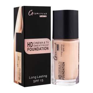 Glamorous Face HD Cinema & TV Waterproof Long Lasting Foundation, 03 Soft Ivory, GF7822