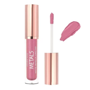 Golden Rose Metals Matte Metallic Lip Gloss, 52, Pink Topaz
