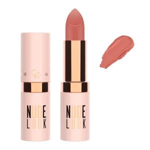 Golden Rose Nude Look Perfect Matte Lipstick, 02, Peachy Nude