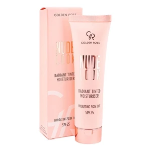 Golden Rose Nude Look Radiant Tinted Moisturiser Hydrating Skin Tint, SPF25, 02, Medium Tint