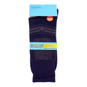 Goldtoe Diabetic Mercerized Socks, 1 Pair, Blue