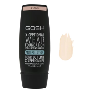 Gosh X-Ceptional Wear Foundation, 14 Sand, 35ml