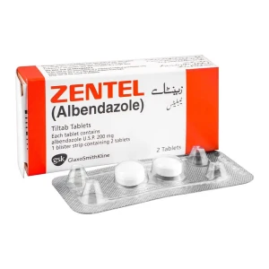 GSK Zentel Tablet, 200mg, 2-Pack