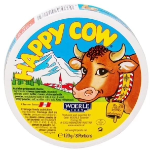 Happy Cow Processed Cheese, 8 Portion 120g