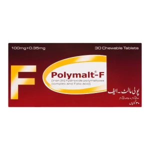 High-Q Pharmaceuticals Polymalt-F Tablet, 100mg+0.35mg, 30-Pack