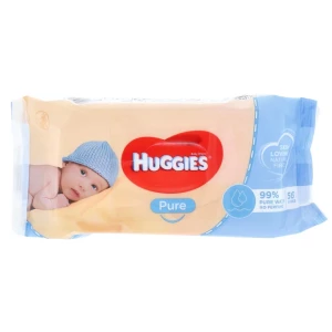 Huggies Baby Wipes Pure 56 Pcs