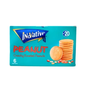 Innovative Peanut Crunchy Roasted Peanuts Biscuits Half Rolls Box 6 Pcs