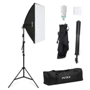 Intey Softbox Kit For Continuous Photography Lighting for Camera Shooting, Video Recording