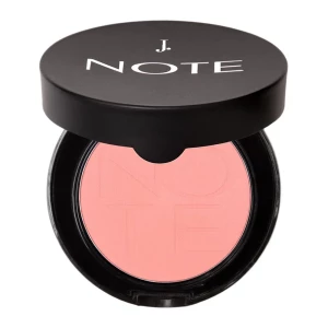 J. Note Luminous Silk Compact Blusher, 06 Sandy Pink, With Argan Oil