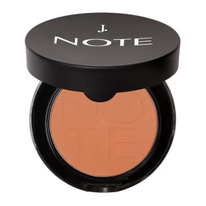 J. Note Luminous Silk Compact Blusher, 08 Bronze Show, With Argan Oil