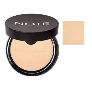 J. Note Luminous Silk Compact Powder, 06 Dark Honey, With Argan Oil