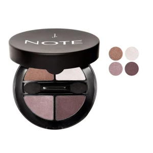 J. Note Luminous Silk Quattro Eyeshadow, 01, With Vitamin E