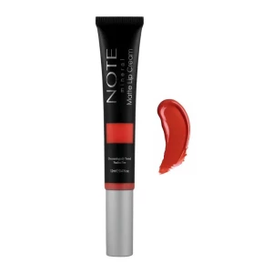 J. Note Mineral Matte Lip Cream, 06 Go Red, Paraben Free