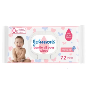 Johnson's Gentle All Over Wipes 72 pcs