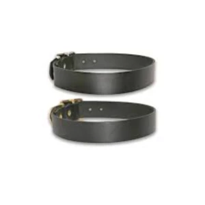 Karlie Flamingo Collar Leather Soft Assorted Black (M)