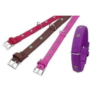 Karlie Flamingo Collar Leather Soft Assorted Colors (XS)