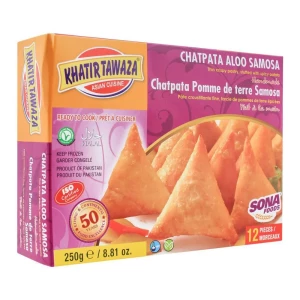 Khatir Tawaza Chatpata Aloo Samosa, 12-Piece, 250g