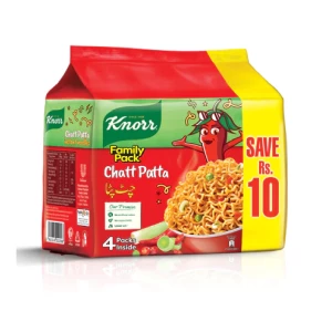 Knorr Noodle Chat Patta Family Pack 4 Pcs x 61g