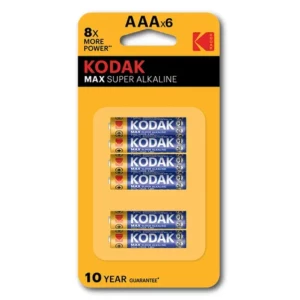 Kodak Max Super Cell AAA 6's 67.2g