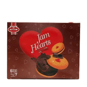 Kolson Jam Hearts Chocolate (24 Ticky Packs)