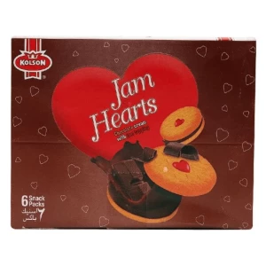 Kolson Jam Hearts Chocolate (6 Snack Packs)