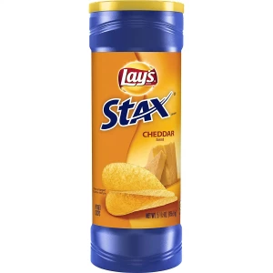 Lays Stax Cheddar Chips 155Gm
