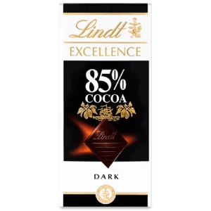 Lindt Excellence 85% Cocoa Rich Dark Chocolate Bar 100g