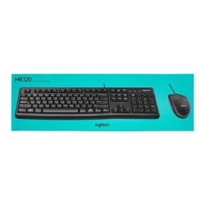 Logitech Plug And Play USB Combo Keyboard & Mouse, Black, MK120, 920-002586