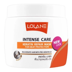 Lolane Intense Care Heat Protection Keratin Repair Hair Mask, 200g