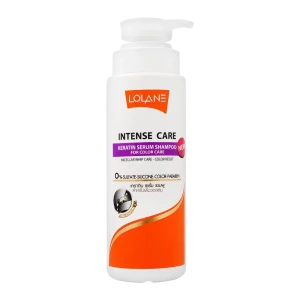 Lolane Intense Care Keratin Serum Shampoo, For Color Care, Sulfate & Paraben Free, 400ml