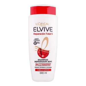 L'Oreal Paris Elvive Total Repairing 5 Damage Hair Repairman 2-In-1 Shampoo, 680ml