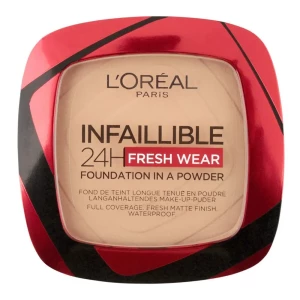 L'Oreal Paris Infallible 24H Fresh Wear Powder Foundation, 220 Sable Sand