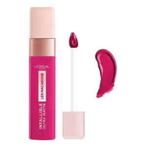 L'Oreal Paris Les Macarons Ultra Matte Liquid Lipstick, 838 Berry Cherie