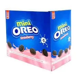 LU Mini Oreo Biscuits Strawberry Cream (24 Ticky Packs)