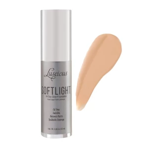 Luscious Cosmetics Soft Light All Day Glow Foundation, Natural Matte, 2