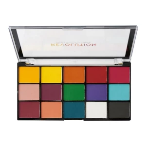 Makeup Revolution Reloaded Eyeshadow Palette, Marvellous Mattes, 15 Shades