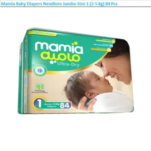 Mamia Baby Diapers NewBorn Jumbo Size 1 (2-5 kg) 84 Pcs