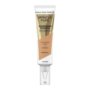 Max Factor Miracle Pure 24H Skin Improving Foundation, 75 Golden