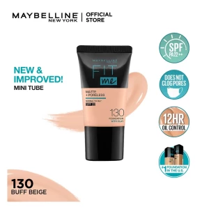 Maybelline Fit Me Matte + Poreless Liquid Foundation, 130, Buff Beige, 18ml