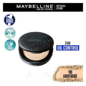 Maybelline New York Fit Me Matte+Poreless Powder, 118 Light Beige
