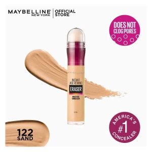 Maybelline New York Instant Age Rewind Eraser Dark Circles Concealer, 122 Sand